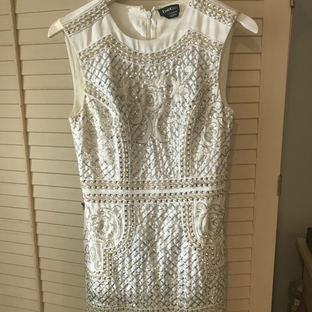 Bebe white dress